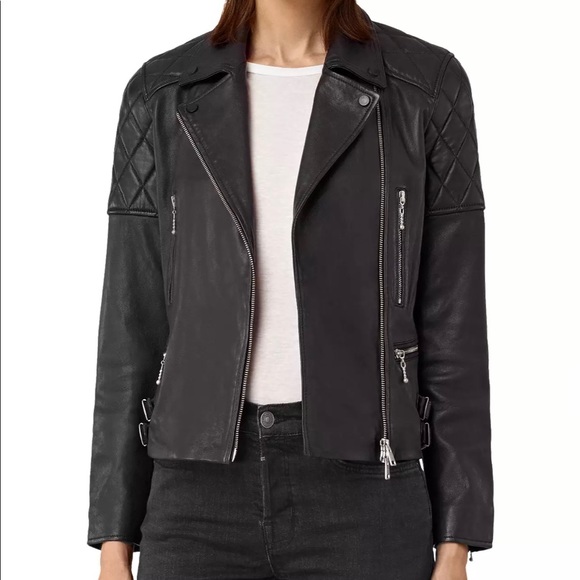 All Saints Jackets & Blazers - ALLSAINTS ARMSTEAD BIKER JACKET